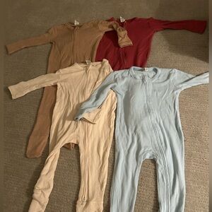 Larkspur waffle footie 6-12 months